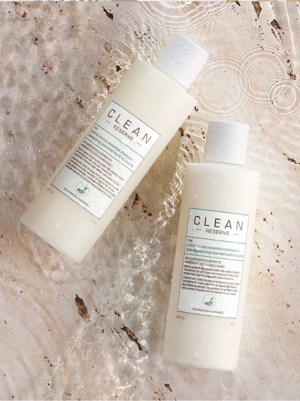 Buriti & Tucuma Essential Conditioner and Shampoo Clean Beauty